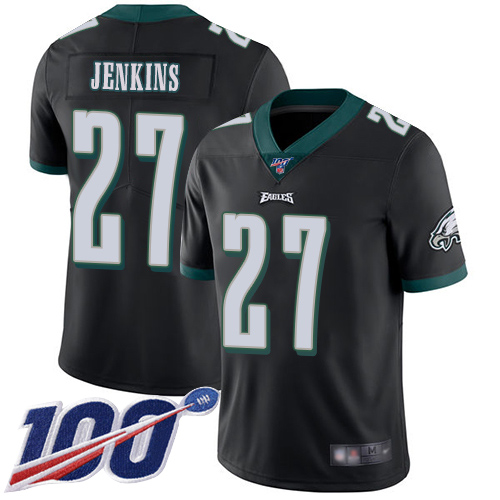 Men Philadelphia Eagles #27 Malcolm Jenkins Black Alternate Vapor Untouchable NFL Jersey Limited Player1
